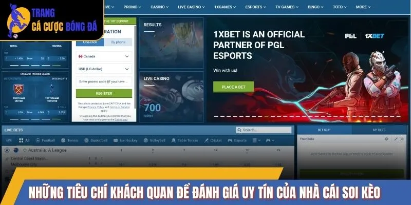 Những tiêu chí khách quan để đánh giá uy tín của nhà cái soi kèo